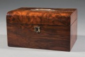 ENGLISH BURLWOOD SEWING BOXAnt