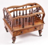 ENGLISH BURR WALNUT CANTERBURY