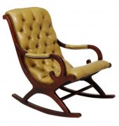 ENGLISH BUTTON-TUFTED LEATHER