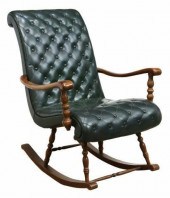 ENGLISH BUTTON-TUFTED LEATHER