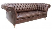 ENGLISH BUTTONED BROWN LEATHER
