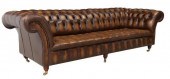 ENGLISH BUTTONED BROWN LEATHER