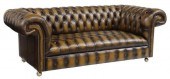 ENGLISH BUTTONED BROWN LEATHER