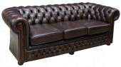 ENGLISH BUTTONED BROWN LEATHER