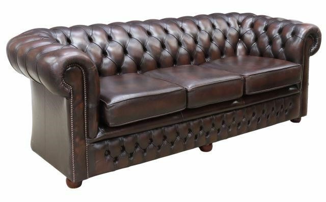 ENGLISH BUTTONED BROWN LEATHER