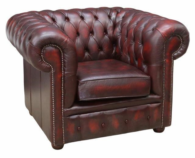 ENGLISH BUTTONED OXBLOOD LEATHER