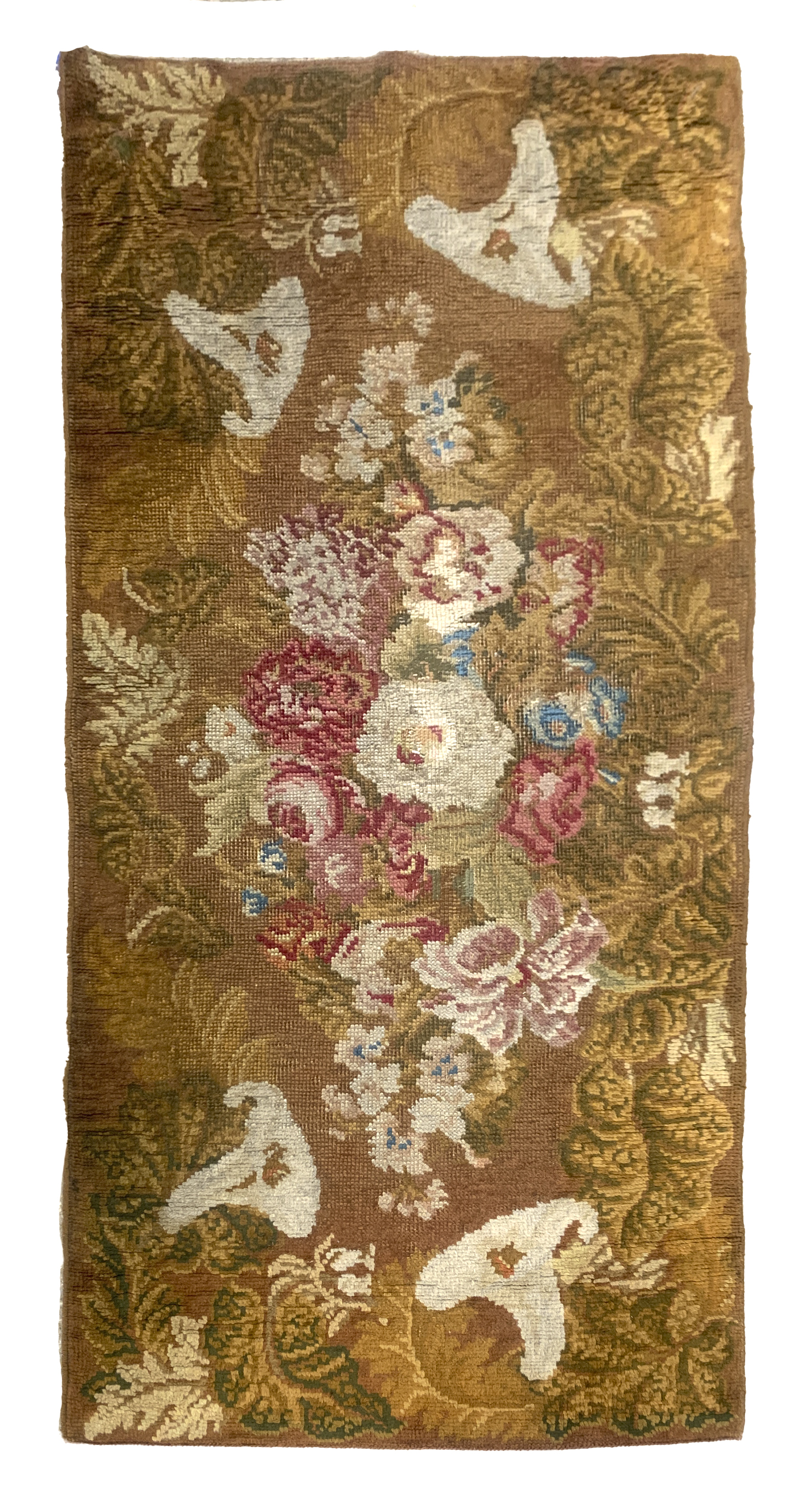 ENGLISH CALLA LILY FLORAL RUG, 3