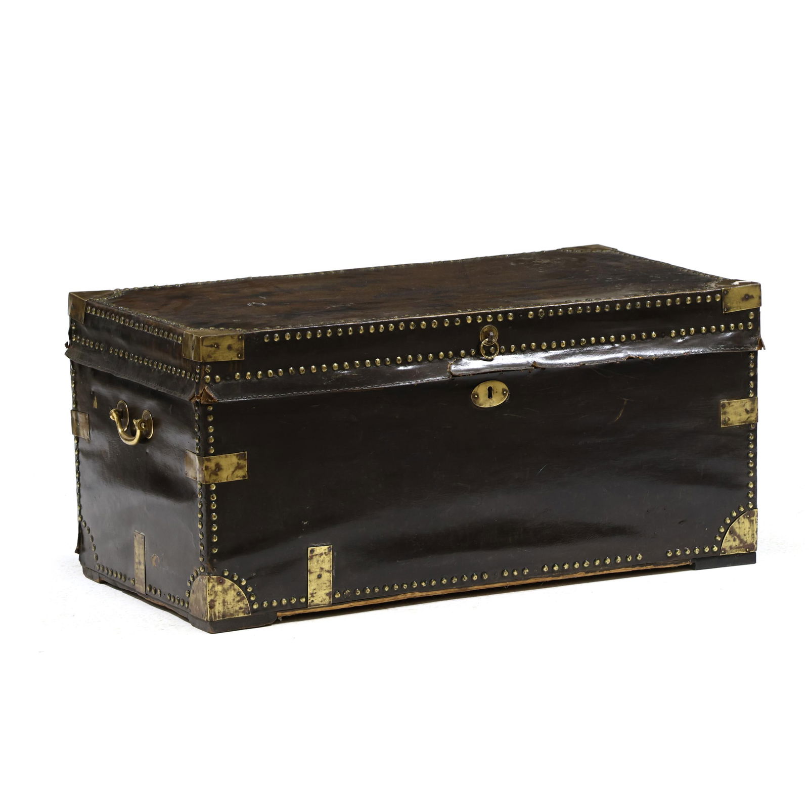 ENGLISH CAMPAIGN LEATHER WRAPPED