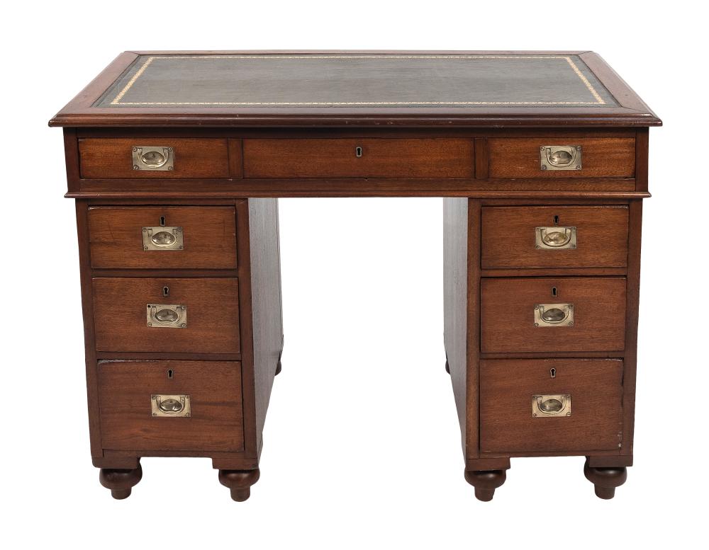 ENGLISH CAMPAIGN-STYLE DESK LATE