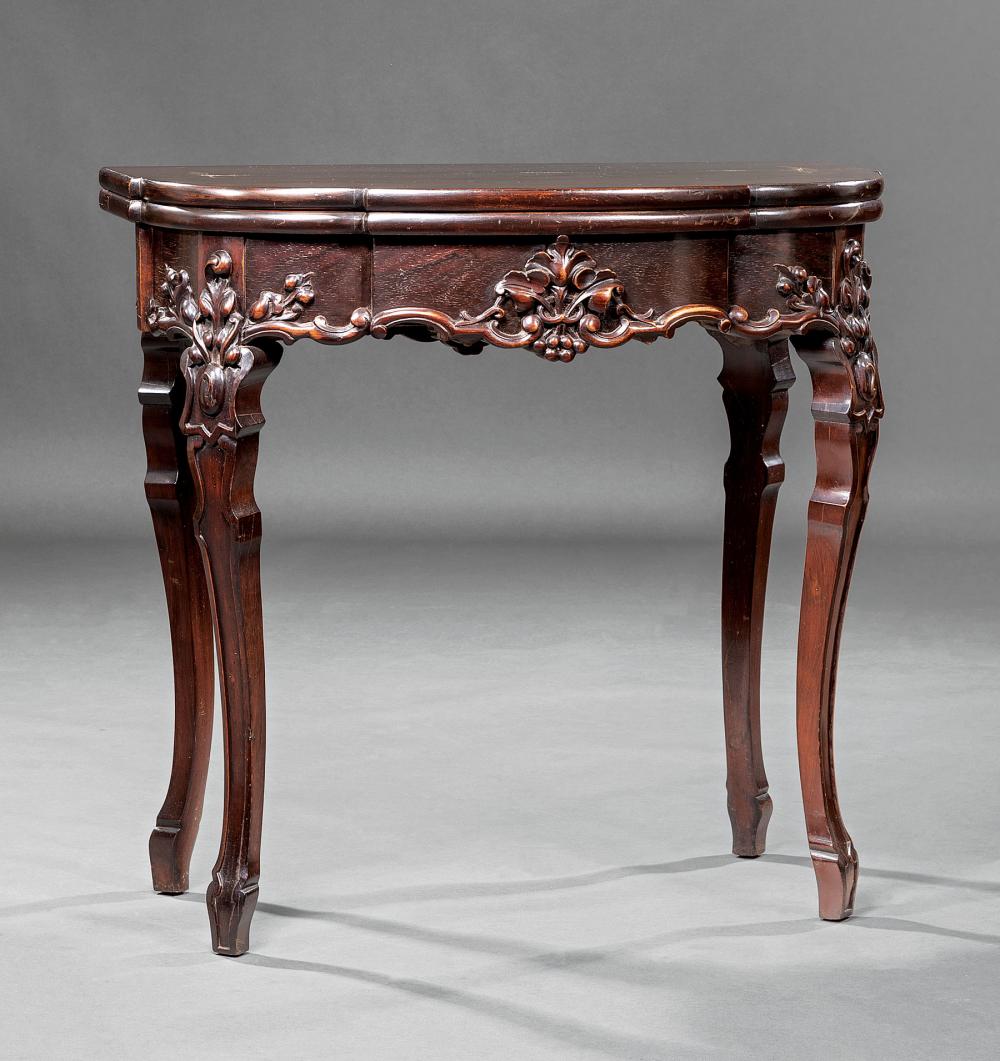 ENGLISH CARVED AND INLAID
