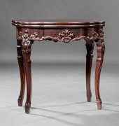 ENGLISH CARVED AND INLAID ROSE
