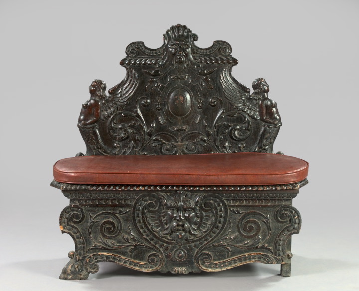 English Carved and Stained Oak