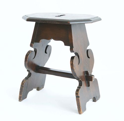 ENGLISH CARVED DARK OAK