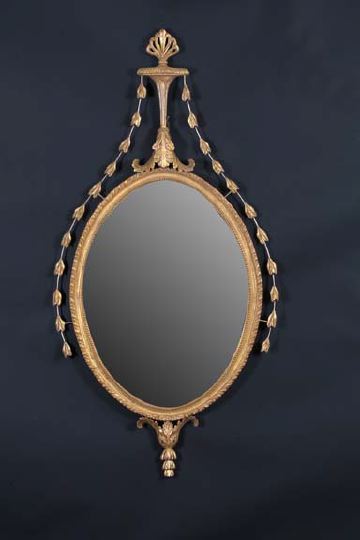 English Carved Giltwood Oval