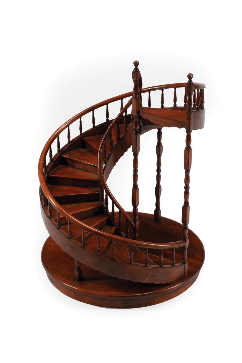 ENGLISH CARVED MAHOGANY MODEL OF
