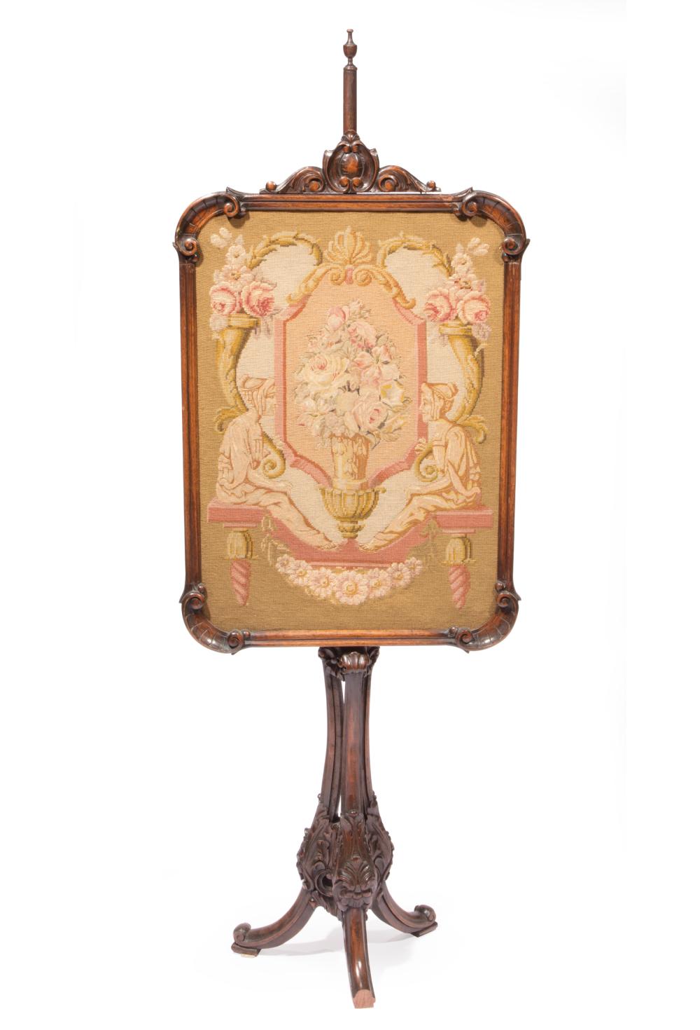 ENGLISH CARVED MAHOGANY,