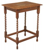 ENGLISH CARVED OAK BARLEY TWIS