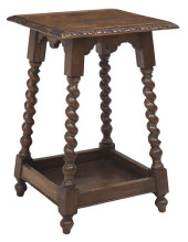 ENGLISH CARVED OAK BARLEY TWIS