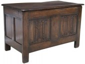 ENGLISH CARVED OAK LINENFOLD B