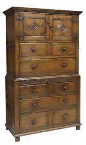 ENGLISH CARVED OAK MILLINERY C