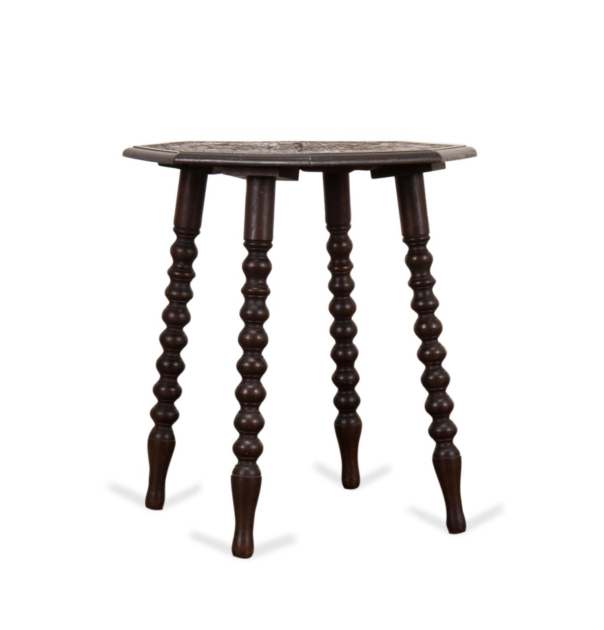 ENGLISH CARVED OAK OCCASIONAL