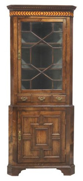 ENGLISH CARVED OAK PARQUETRY C