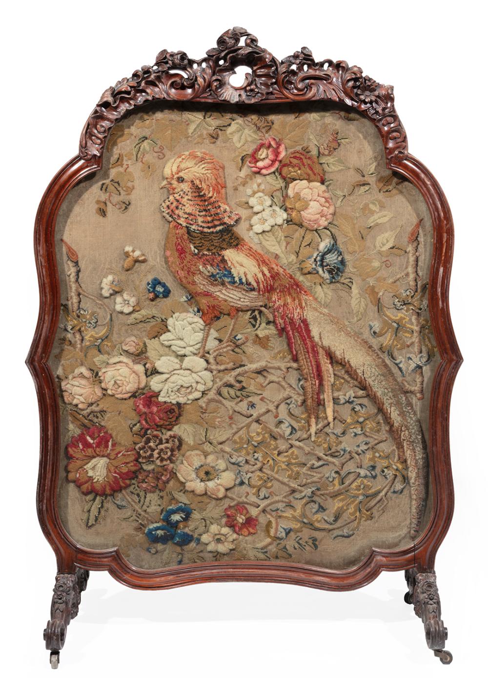 ENGLISH CARVED ROSEWOOD,