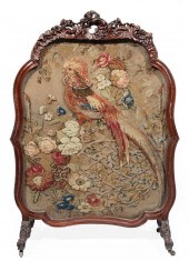 ENGLISH CARVED ROSEWOOD, NEEDL