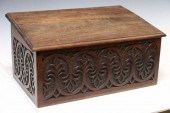 ENGLISH CARVED SLANT-TOP BIBLE