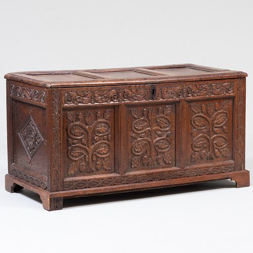 ENGLISH CARVED WALNUT BLANKET