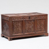 ENGLISH CARVED WALNUT BLANKET