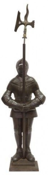 ENGLISH CAST IRON STANDING KNI