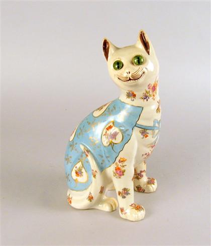 English ceramic cat    19th century