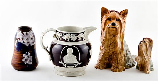 English ceramic pitcher figures and