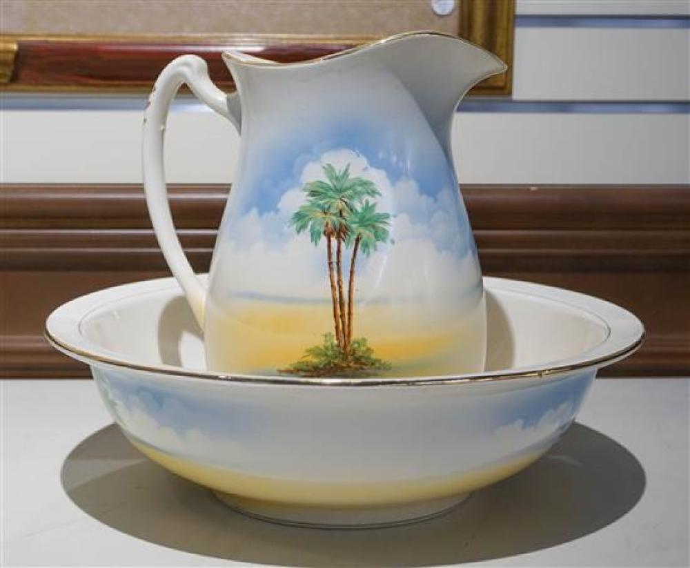 ENGLISH CERAMIC TWO-PIECE WASH