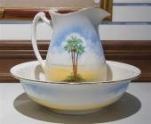 ENGLISH CERAMIC TWO-PIECE WASH