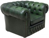 ENGLISH CHESTERFIELD STYLE LEA