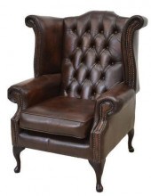 ENGLISH CHESTERFIELD STYLE LEA