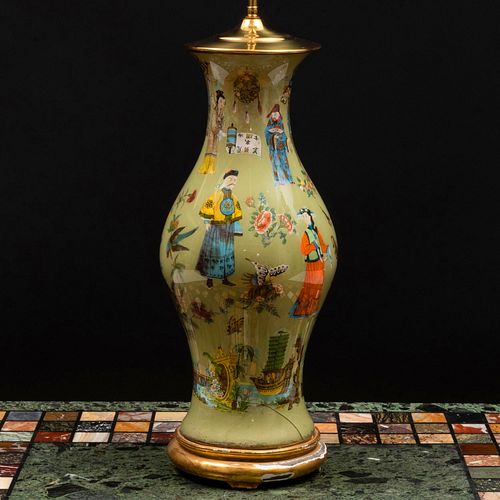 ENGLISH CHINOISERIE DECORATED