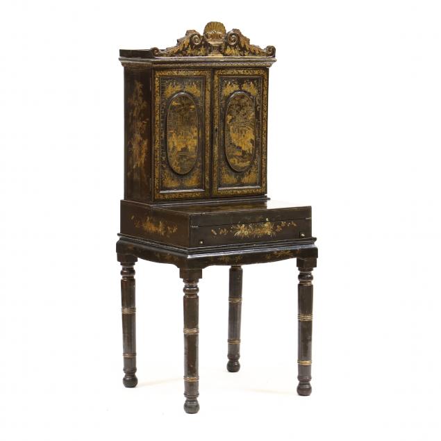 ENGLISH CHINOISERIE DIMINUTIVE DESK