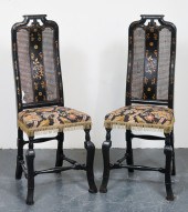 ENGLISH CHINOISERIE EBONIZED C