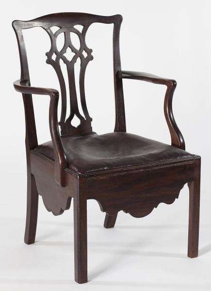English Chippendale Arm