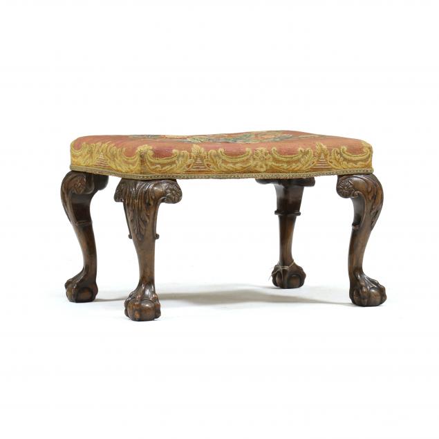 ENGLISH CHIPPENDALE CARVED MAHOGANY