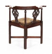 ENGLISH CHIPPENDALE CORNER CHA