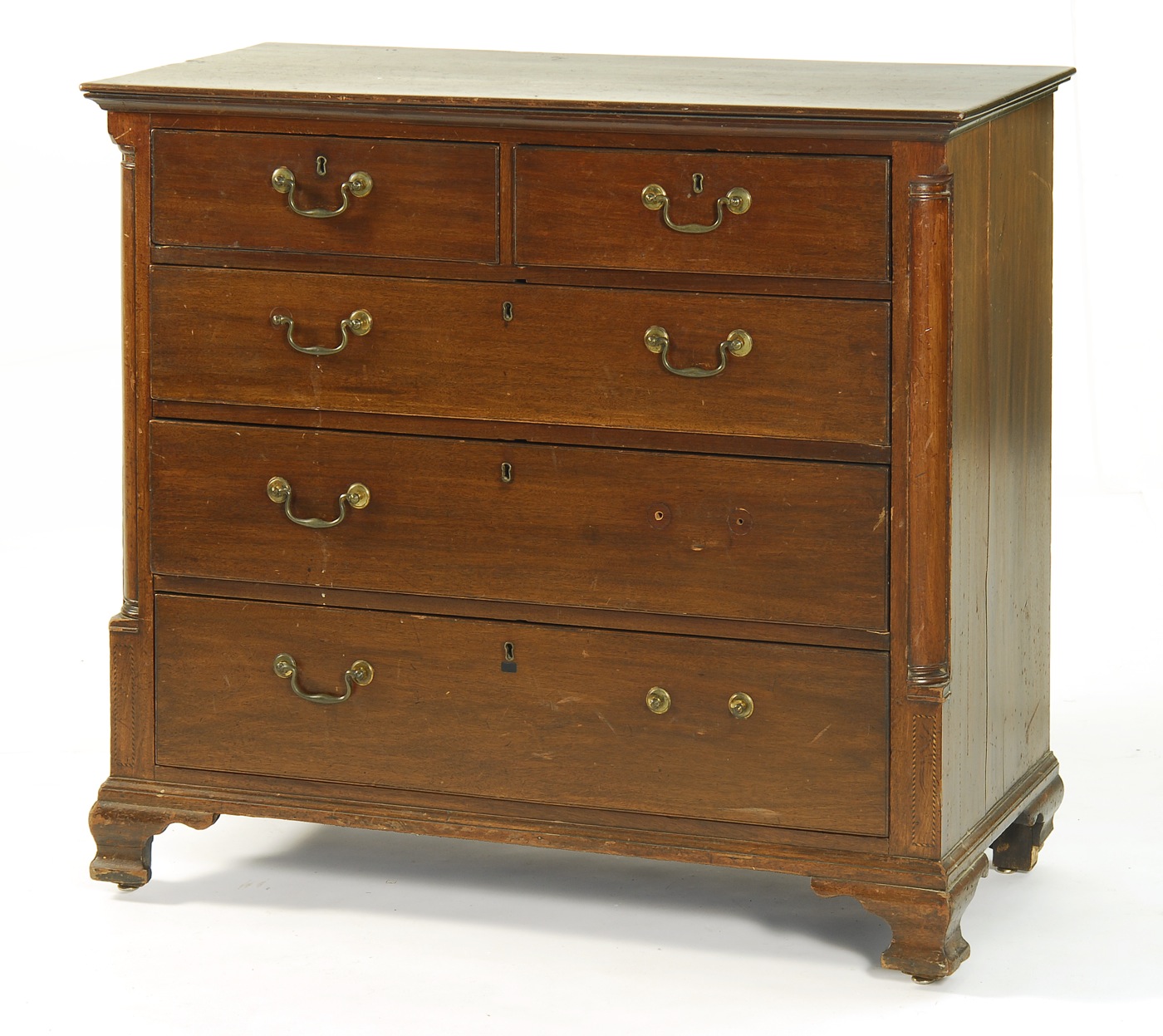 ENGLISH CHIPPENDALE FIVE-DRAWER