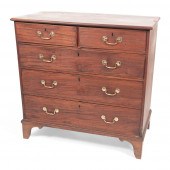ENGLISH CHIPPENDALE FIVE-DRAWE