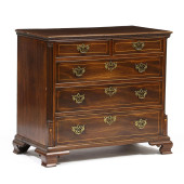 ENGLISH CHIPPENDALE INLAID MAH