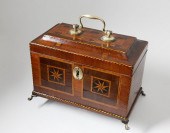 ENGLISH CHIPPENDALE INLAID TEA