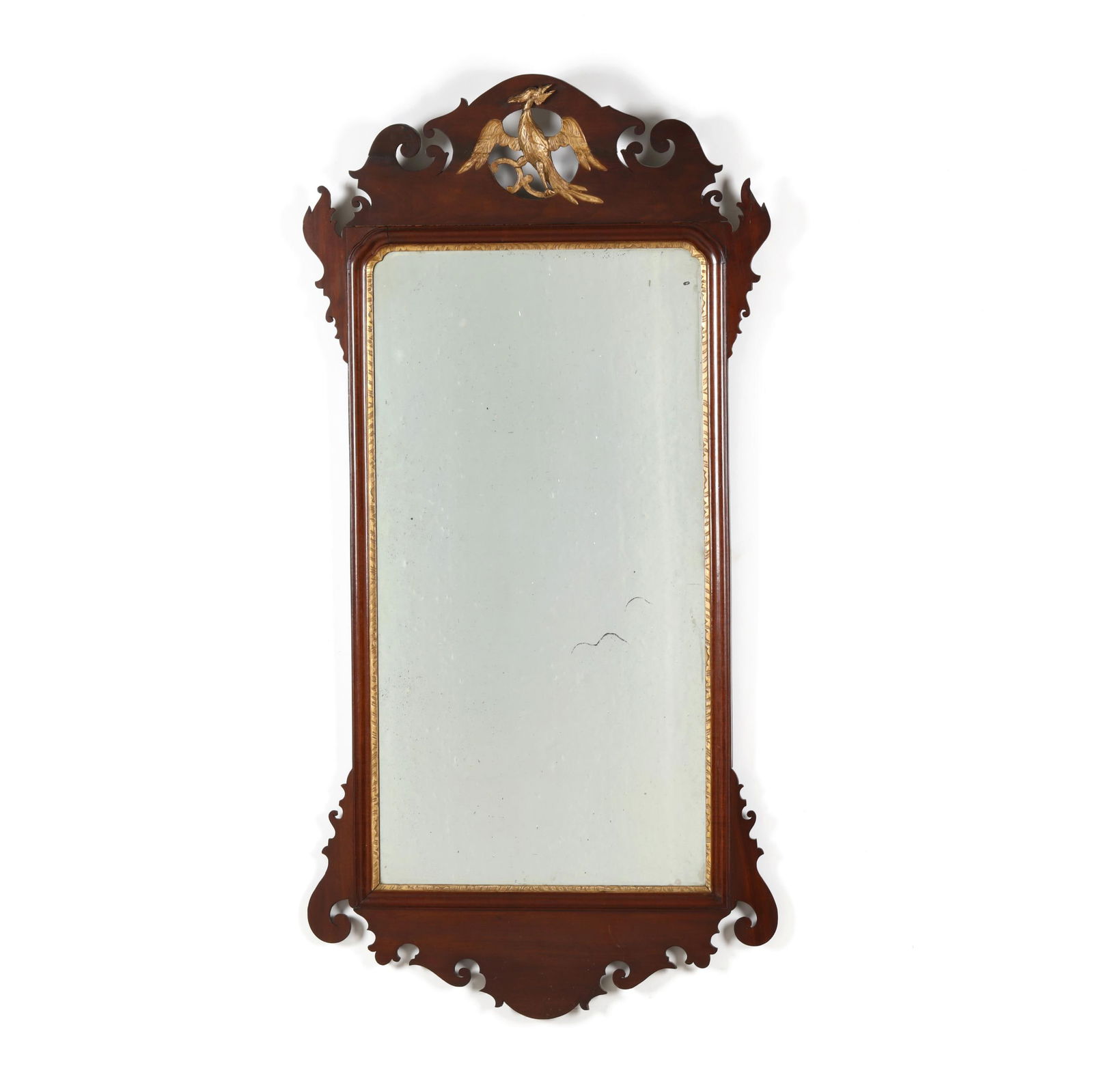 ENGLISH CHIPPENDALE MAHOGANY WALL