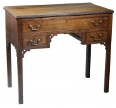 ENGLISH CHIPPENDALE OAK DRESSI